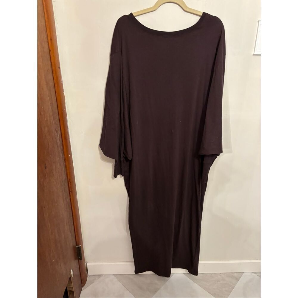 Free People Beach Lifestyle Maxi Dress XS Wine Oversized 100% Cotton NWT - Picture 5 of 8